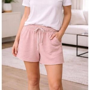 Intimately free people Pink Drawstring Lounge Shorts